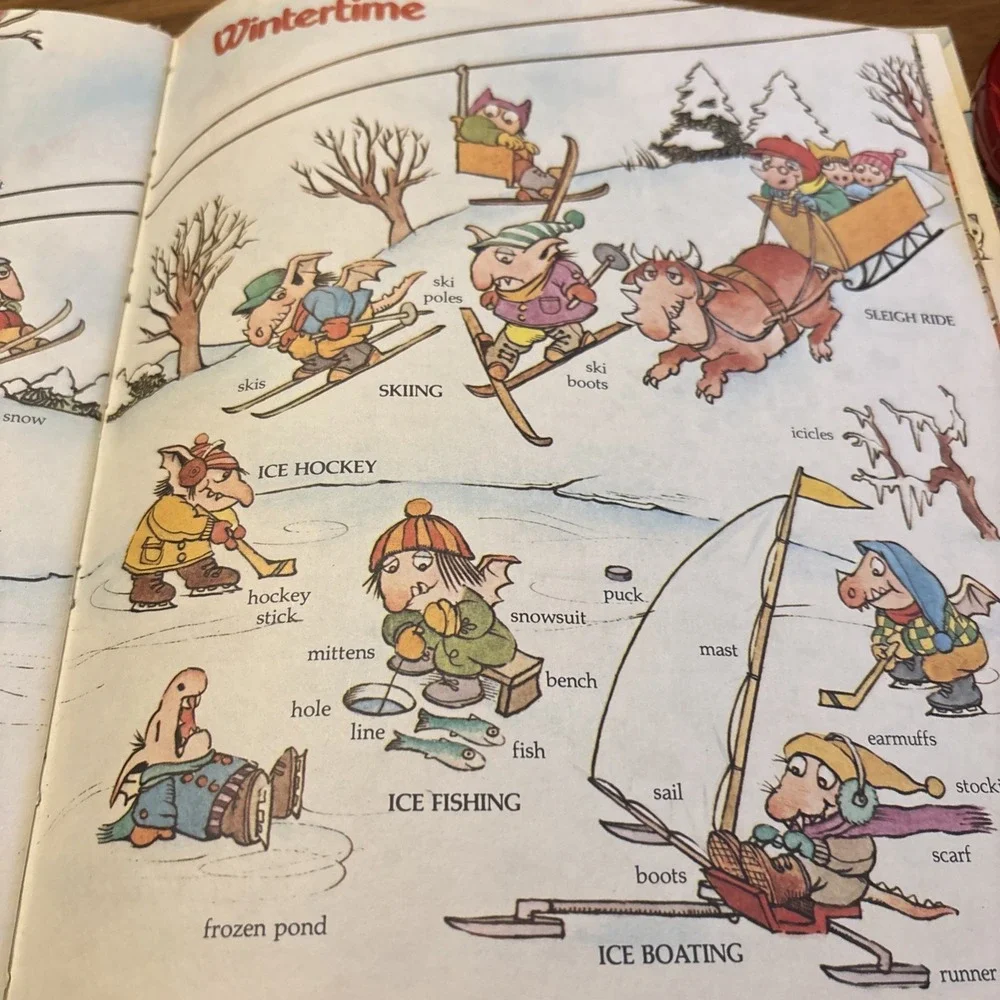 Vintage 1977 Mercer Mayer Little Monster's Word Book HC Golden Book 1970s